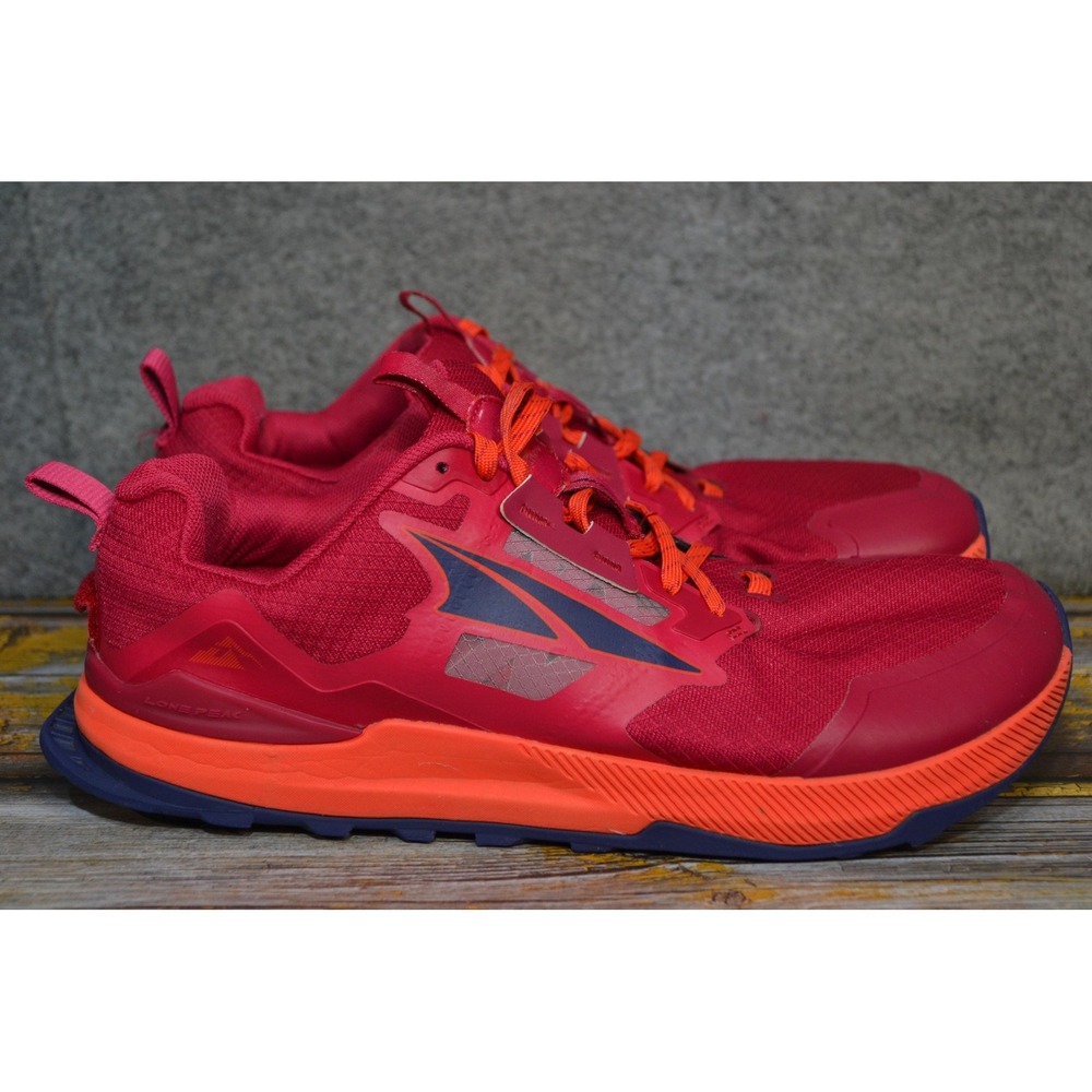 Altra Lone Peak 7 Shoes Women 9.5 Red Trail Running Sneakers Hiking AL0A7R7G668